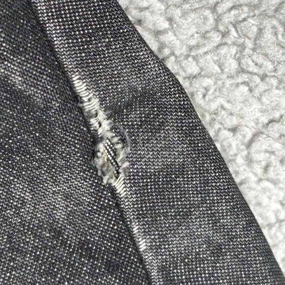 Duke Haband Jacket Mens XL Denim Blue Aztec Lined Full Zip Workwear Western - Picture 10 of 14